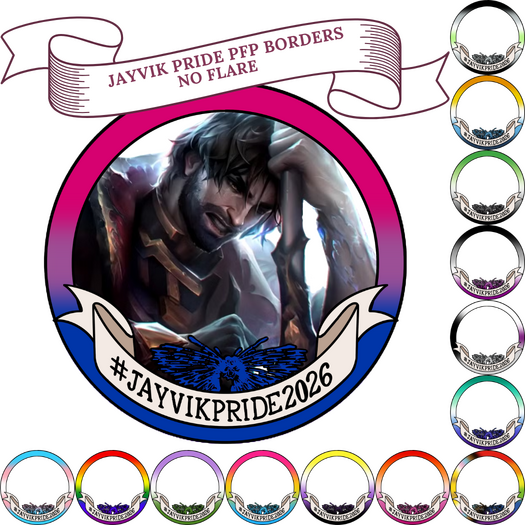 Jayvik Pride Pfp Borders No Flare Click to download Jayvik Pride pfp borders, with no flare.